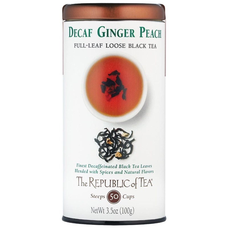 The Republic of Tea Decaf Ginger Peach Full-Leaf Loose Tea