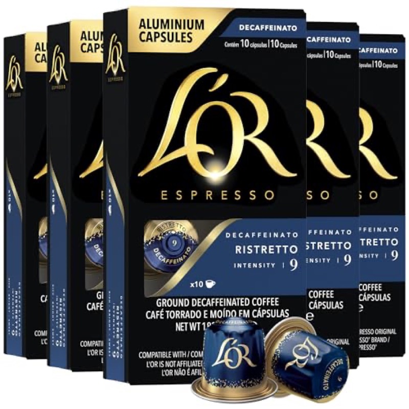 L'OR Decaf Ristretto Espresso Capsules