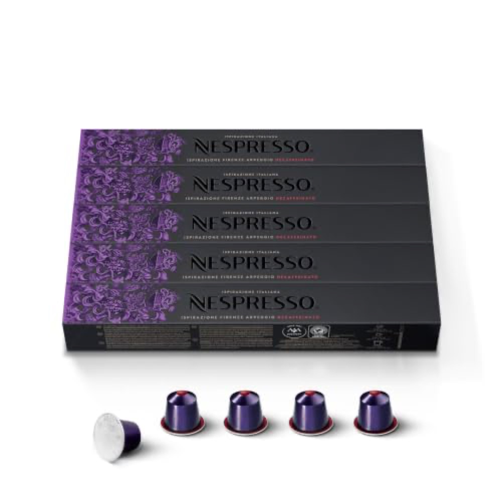 Nespresso OriginalLine Ispirazione Firenze Decaffeinato Arpeggio Dark Roast Espresso Coffee Capsules Pods