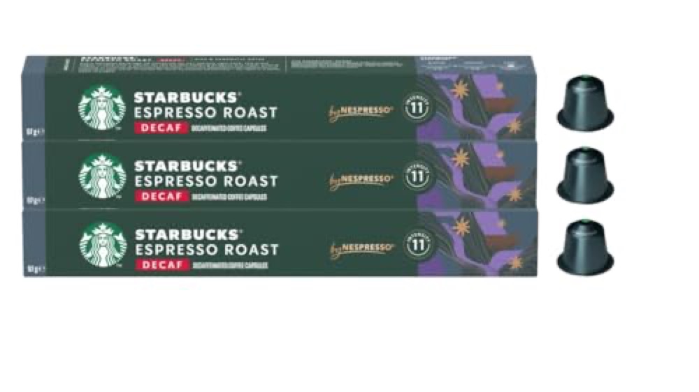 Starbucks Decaf Espresso Roast Dark Roast Nespresso